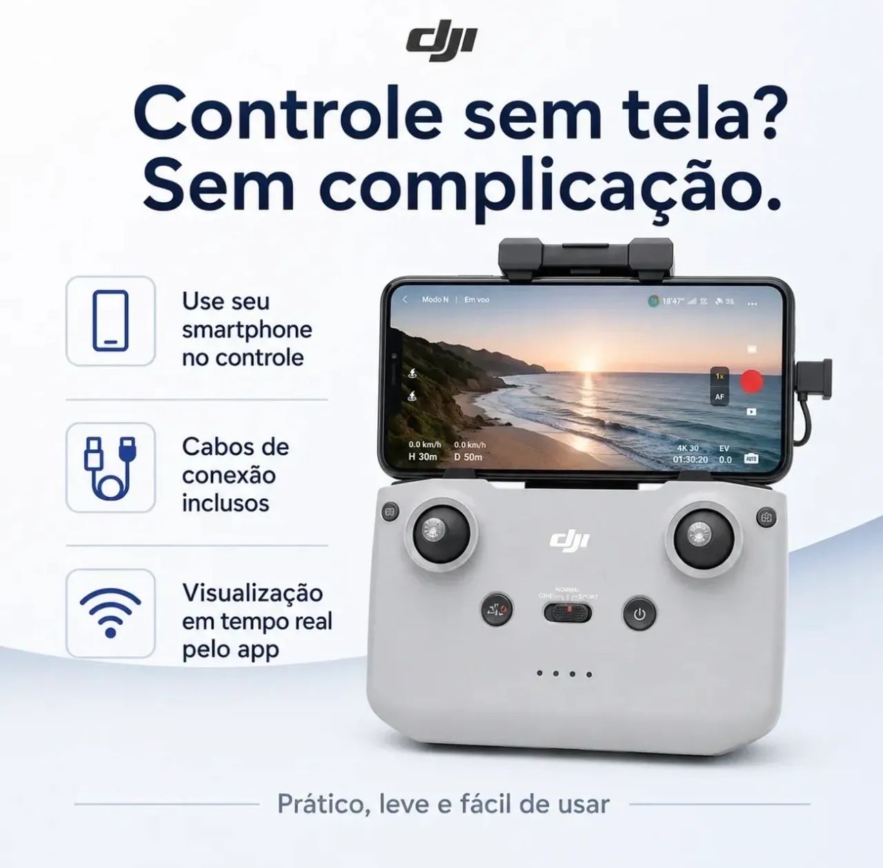 Drone DJI Mini 3 Fly More - Combo c/ 3 Baterias, carregador, e Bolsa  - Foto 5