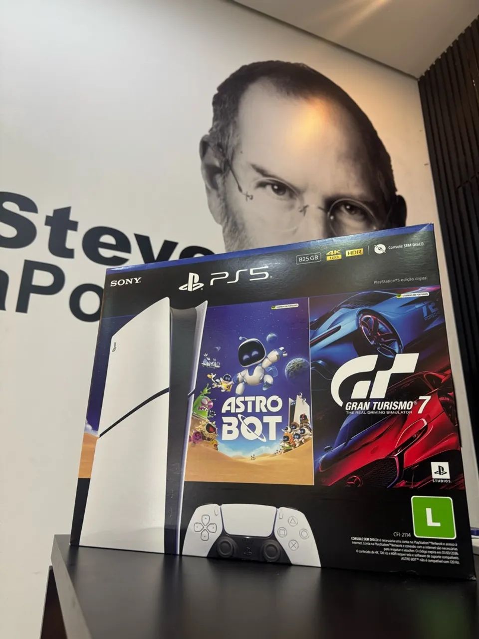 PS5 SLIM 825GB com 1 controle  - Foto 2