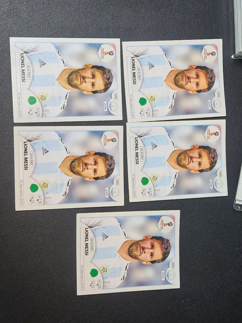 Figurinha Messi 2018 5x