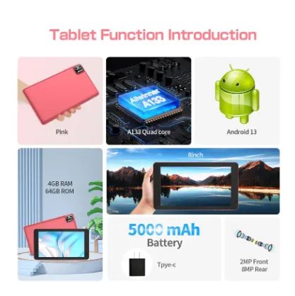 Produto Novo Tablet PRITOM Android 13 4GB RAM 64GB Memoria Bateria 5000mAh - Foto 4