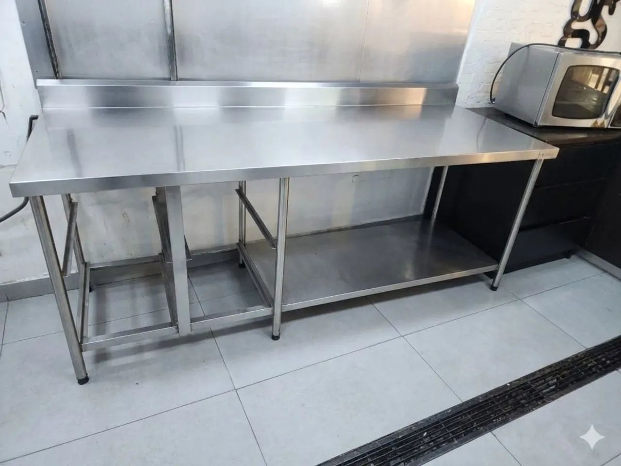Bancada industrial inox 