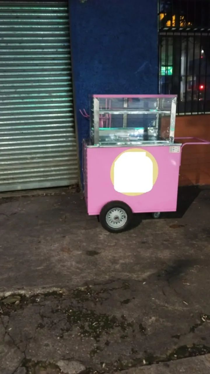 Carrinho De Bolo E Doces Térmico Com Placa De Gelo Gelox - Foto 3