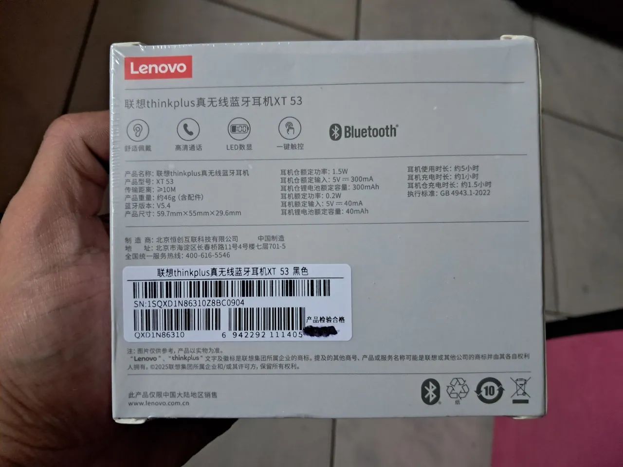 Fone de Ouvido Bluetooth Lenovo XT53 - Foto 2