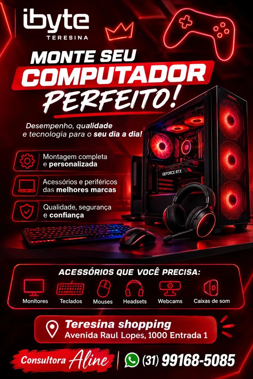 MONTE SEU PC DO SEU JEITO!