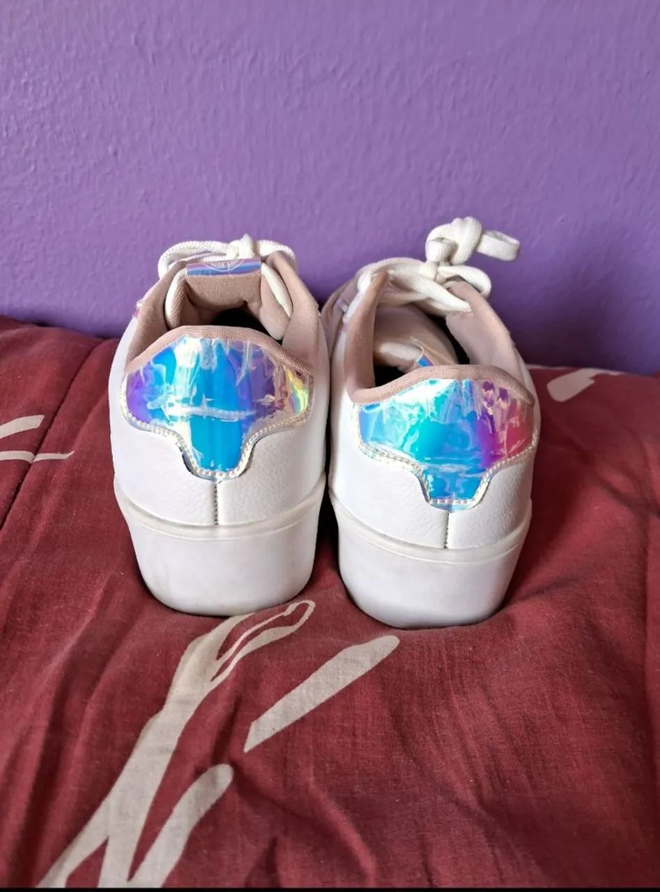 Tênis C&A Infantil  Branco  - Foto 5
