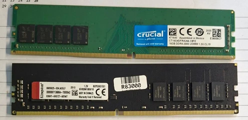 SP DDR4 2666 16GB ×2 計 32GB KF426S16IBK2/32 - Kit de memórias de 32GB (2 x 16GB) SODIMM DDR4