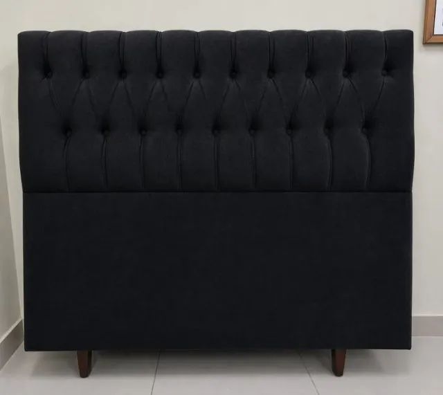 Cabeceira Casal Venus Preto - Entrega Rápida