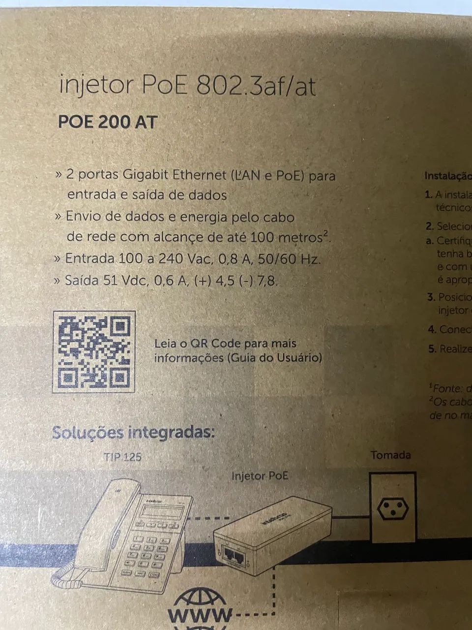 Injetor PoE 802.3af/at - Foto 4