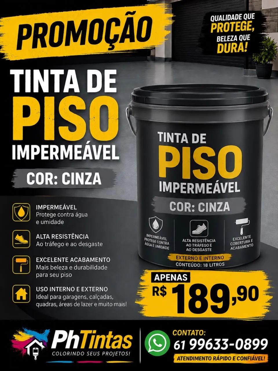 TINTA PISO 180,00 18 l 