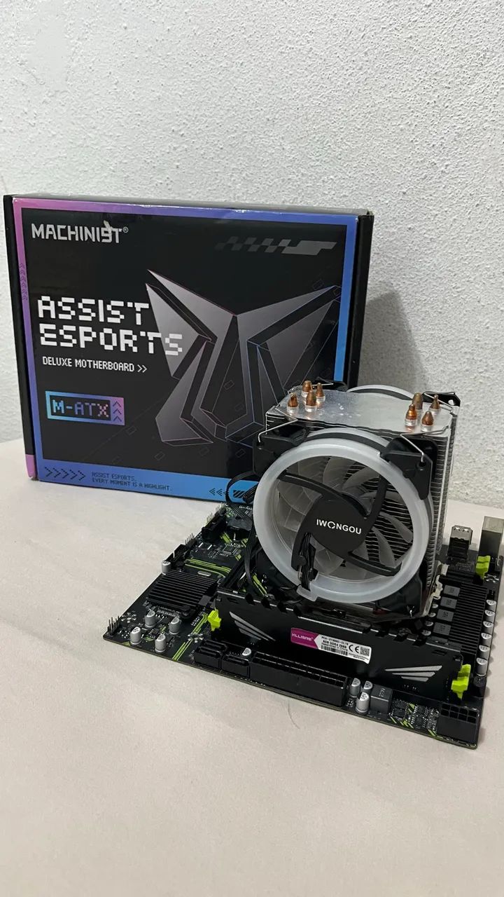 Placa mãe pr9 + xeon 2680 v4 + cooler + 8gb memória ram