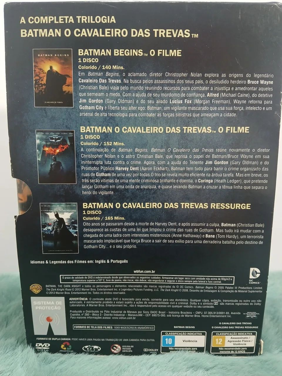 Box Trilogia Batman: O Cavaleiro das Trevas (3 DVDs) - Foto 2