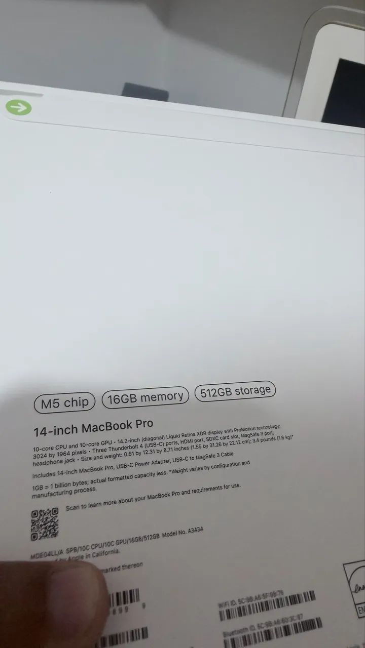 MacBook Pro M5 16-512 Space Black