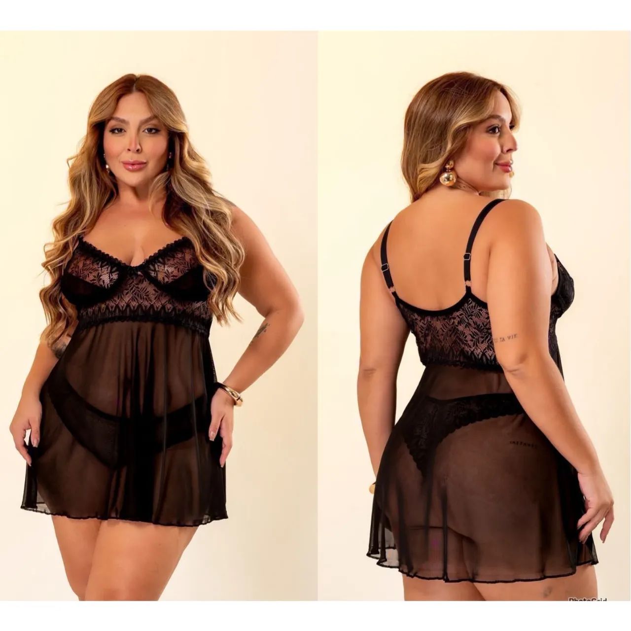 Camisola com renda 