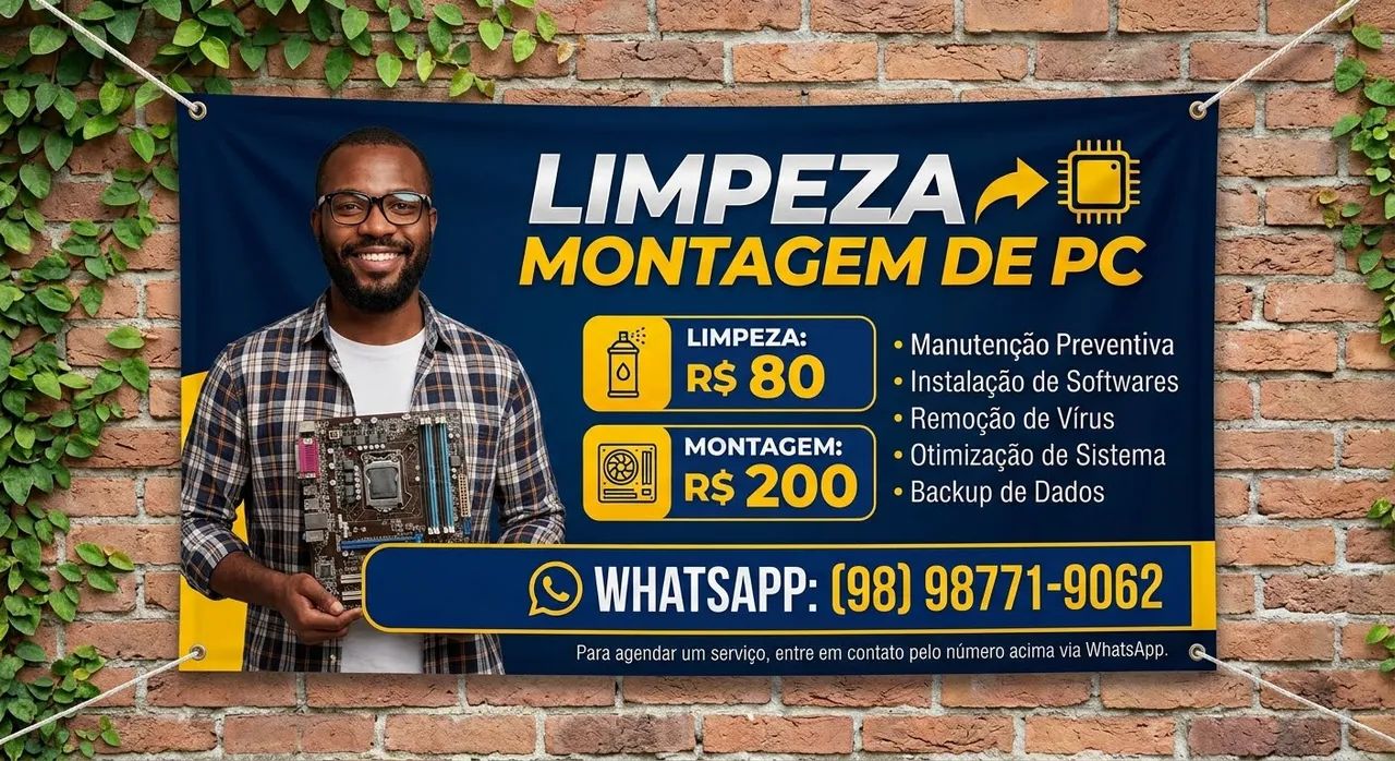 Limpeza e montagem de pc 