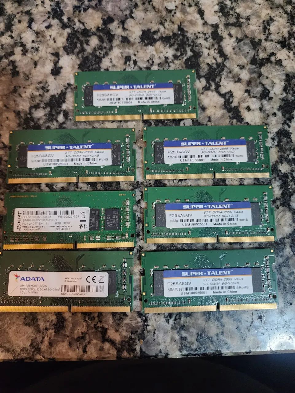 7x 8gb ddr4 notebook