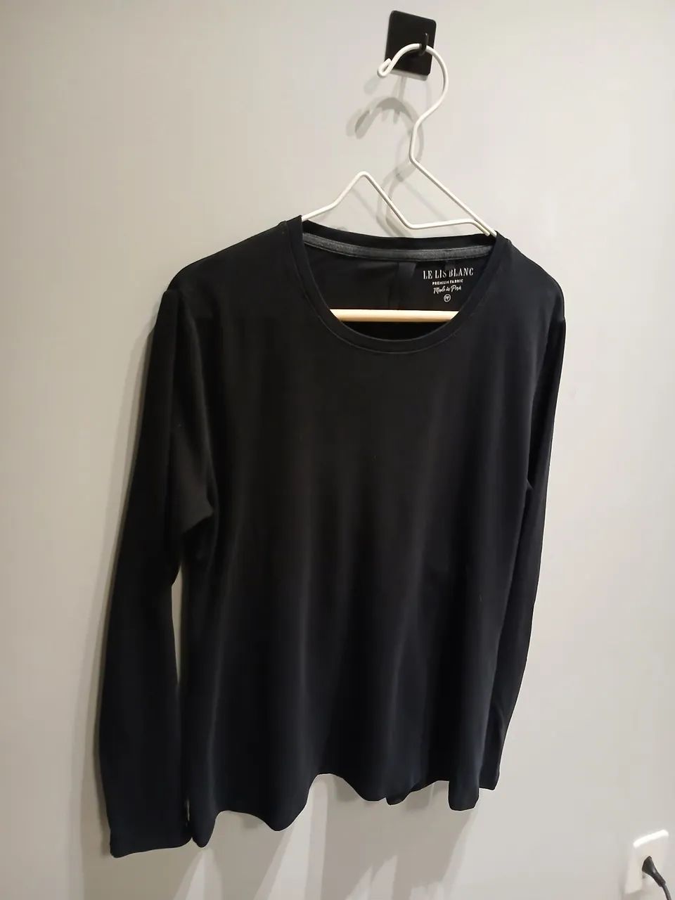 Blusa Le lis blanc algodão preto Tam PP - Foto 5