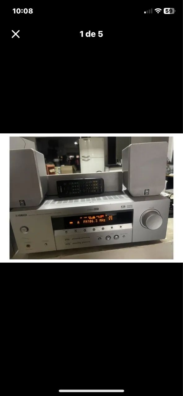 Receiver Yamaha HTR 5930 controle  sub e caixas 