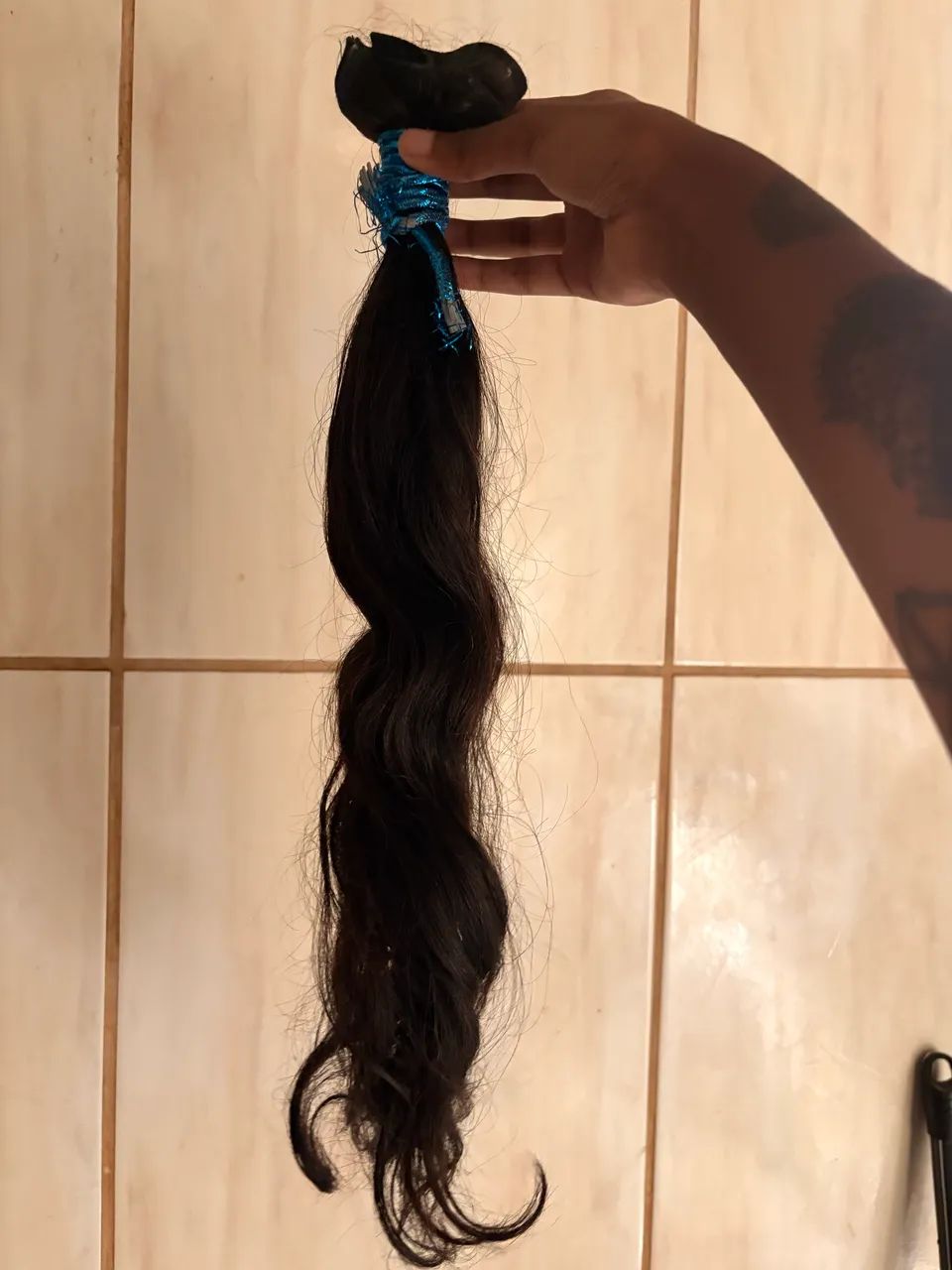 Cabelo indiano semi limpo
