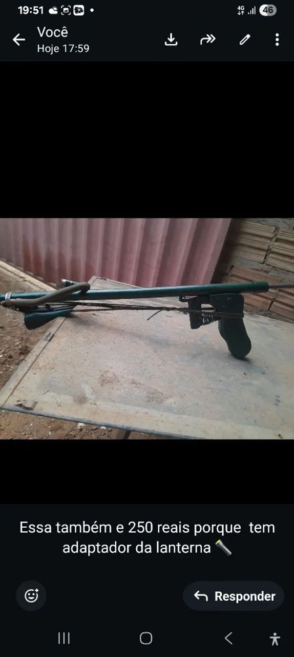 Alguns tipo de arpão para pesca de mergulho de modelos diferentes 