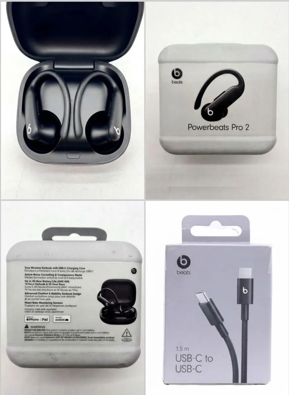 PowerBeats Pro 2 + Cabo usb-c original Beats - Fones de Ouvido