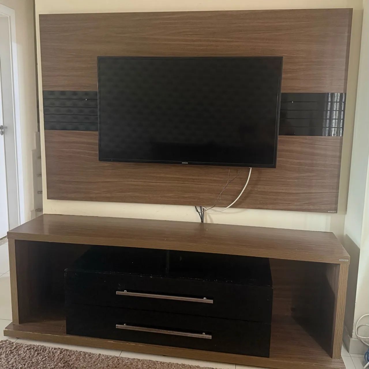 Painel de TV +rack