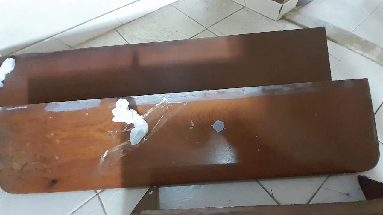 Excelente combo com 3 prateleiras de madeira _ sólidas e resistentes  - Foto 4