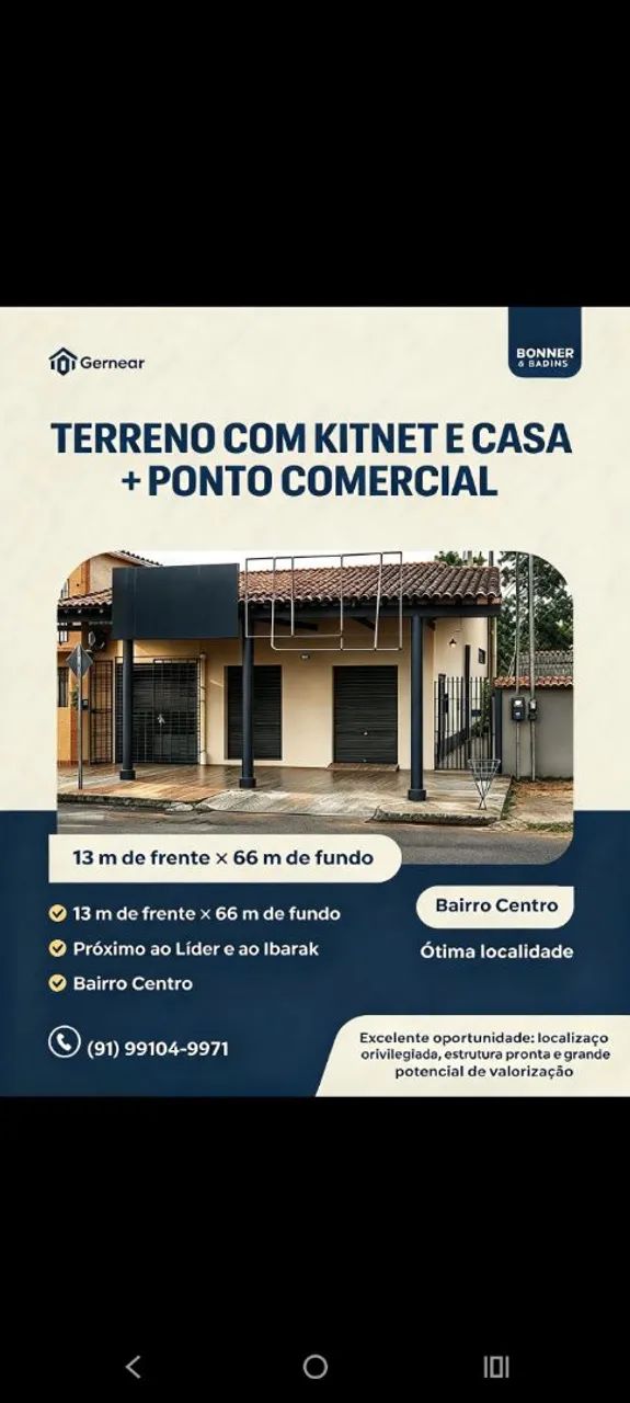 Casa com kitnet e ponto comercial
