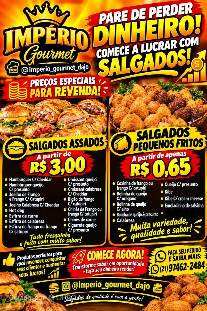 Revenda de salgados 