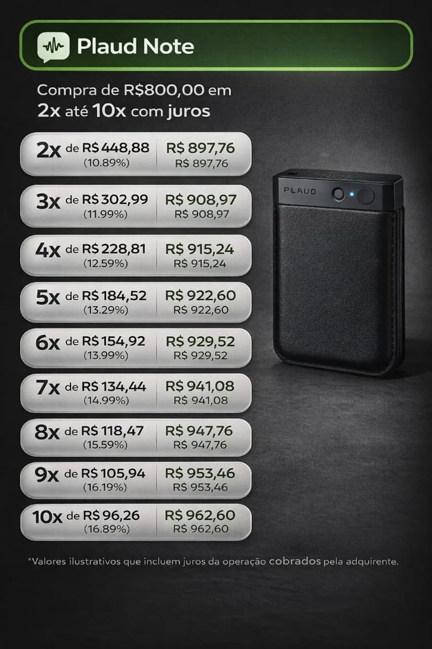 Plaud Note - Transcrição de áudio com IA - Foto 2