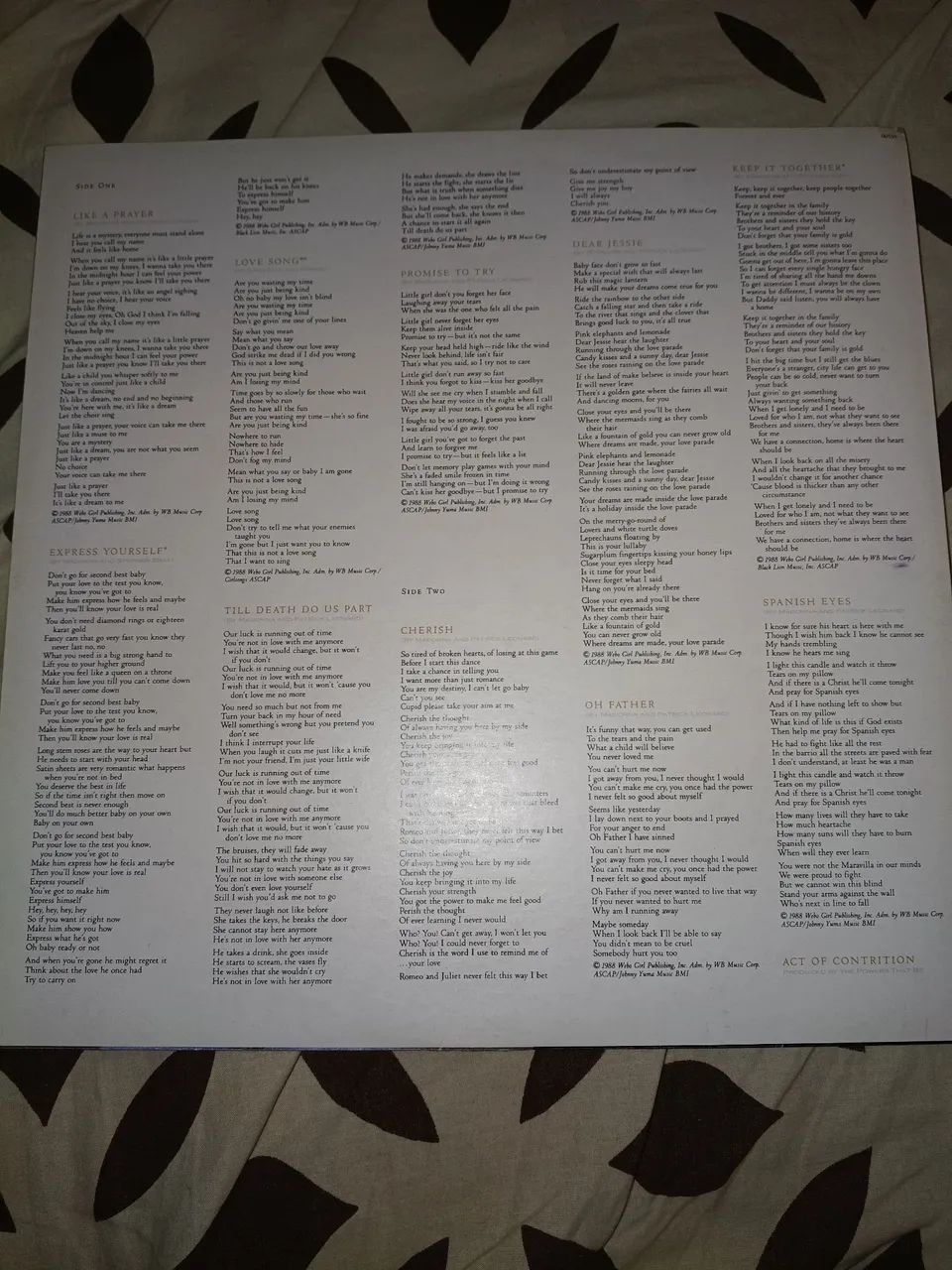 Disco like a prayer-Madonna com o encarte raro "facts about AIDS" " AIDS is no party" - Foto 4