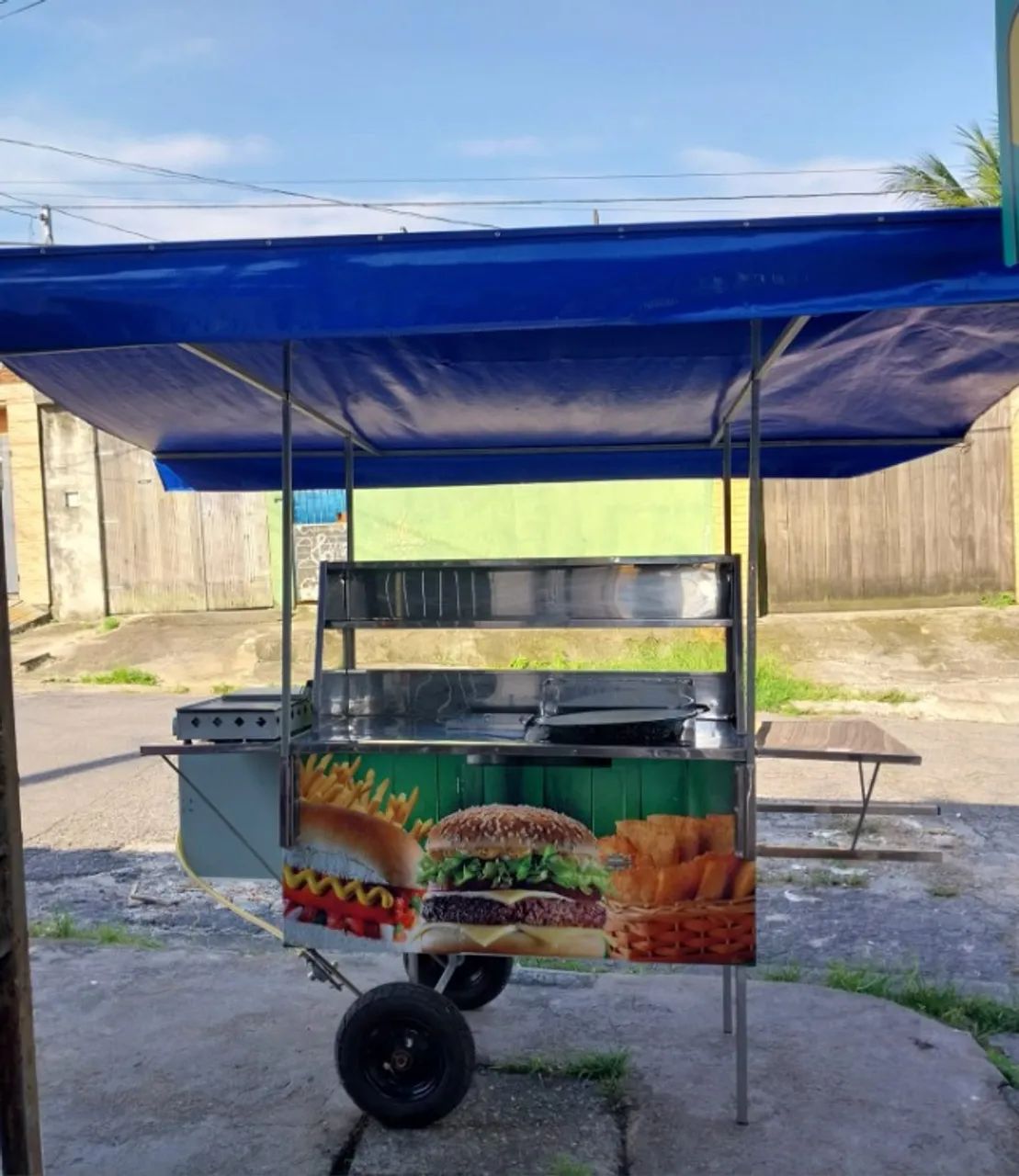 Carrinho de Lanche COMPLETO!!! 3 em 1 + Extras