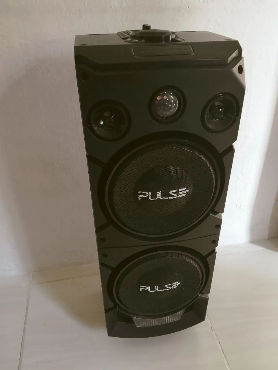 Caixa de som pulse+microfone 