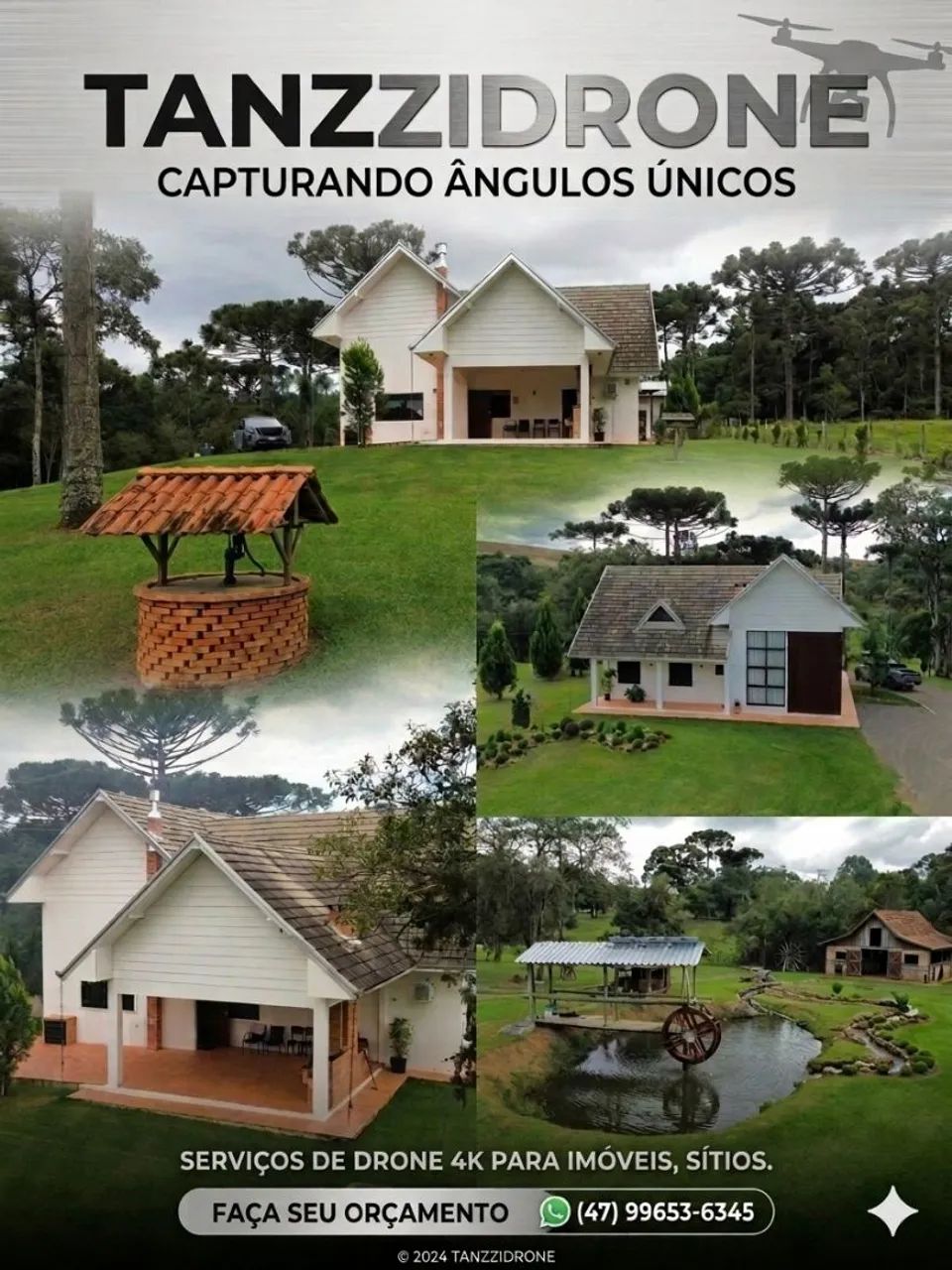 Fotos e vídeos com drone 
