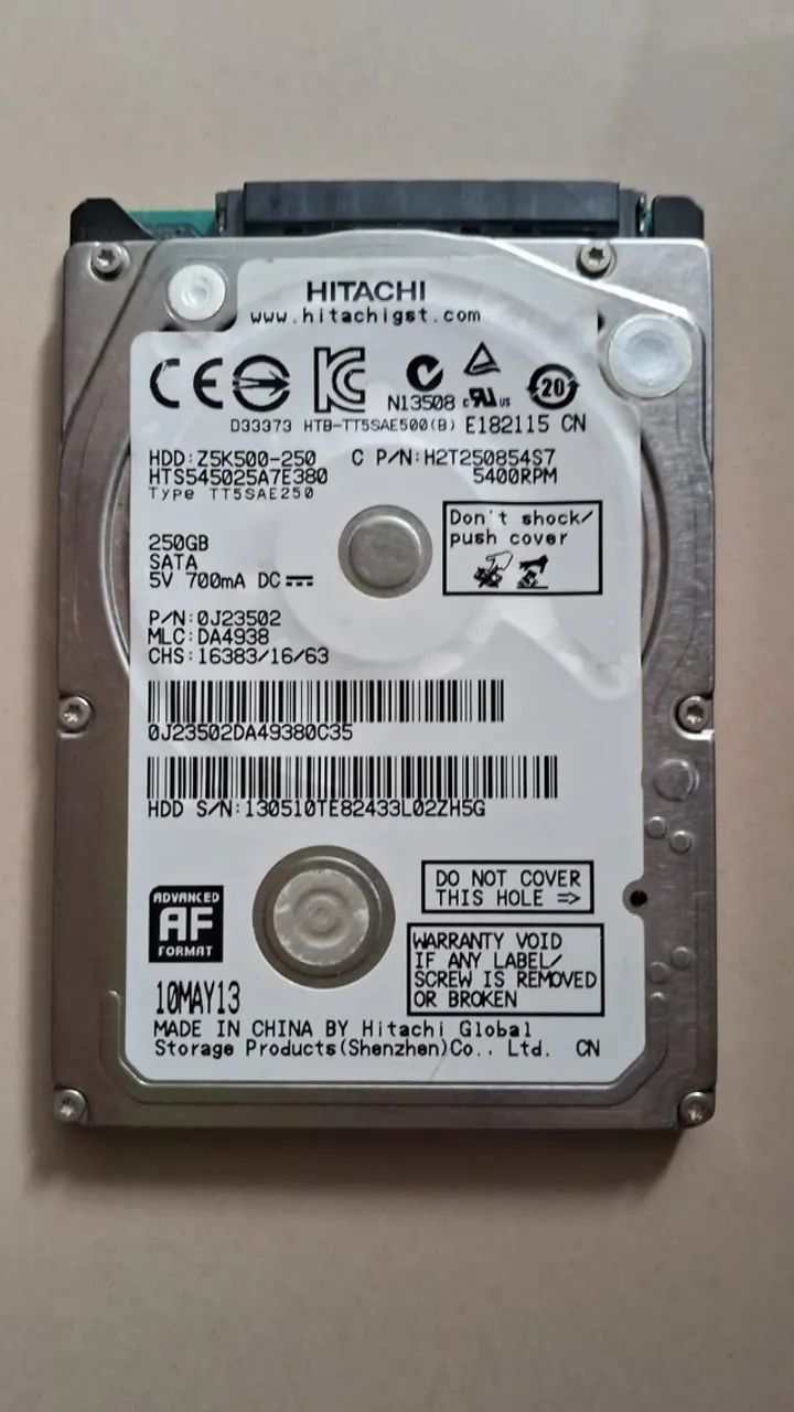 hd de noteboke 250 gb - Foto 2