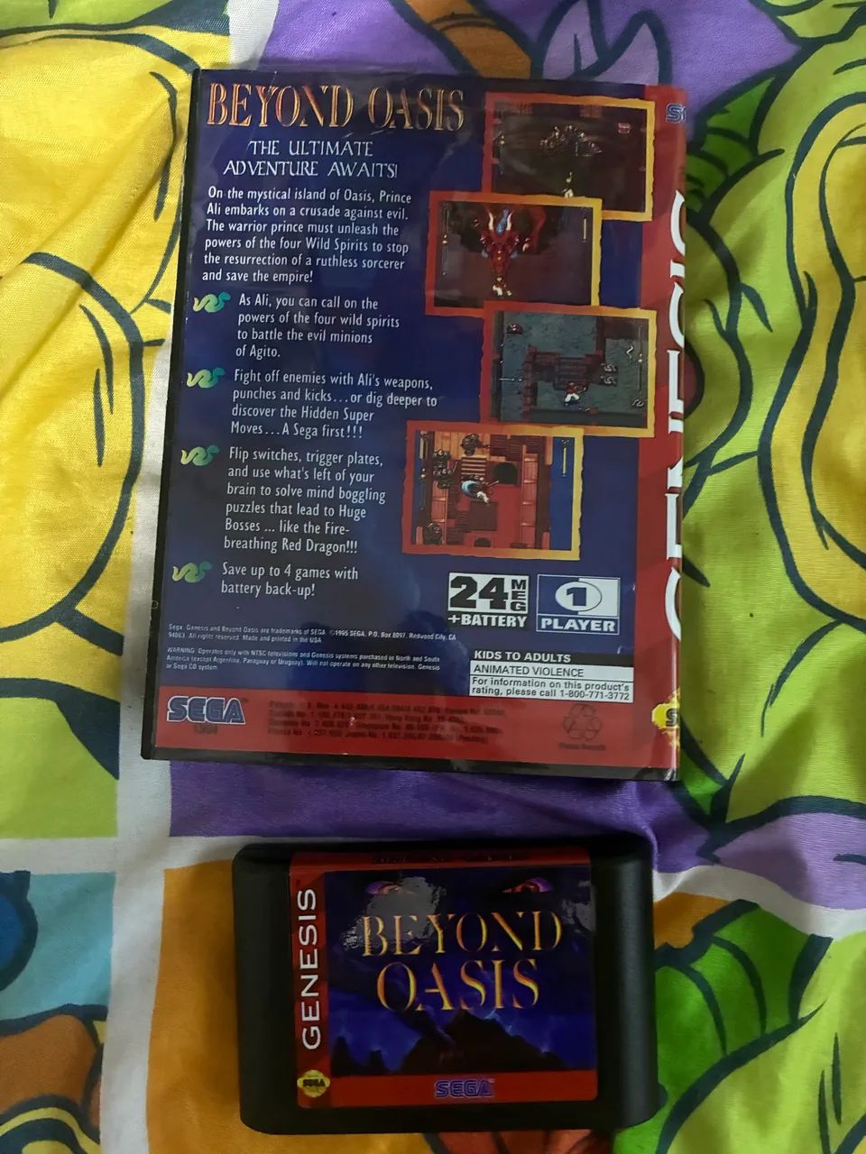 Beyond Oásis - mega drive  - Foto 2