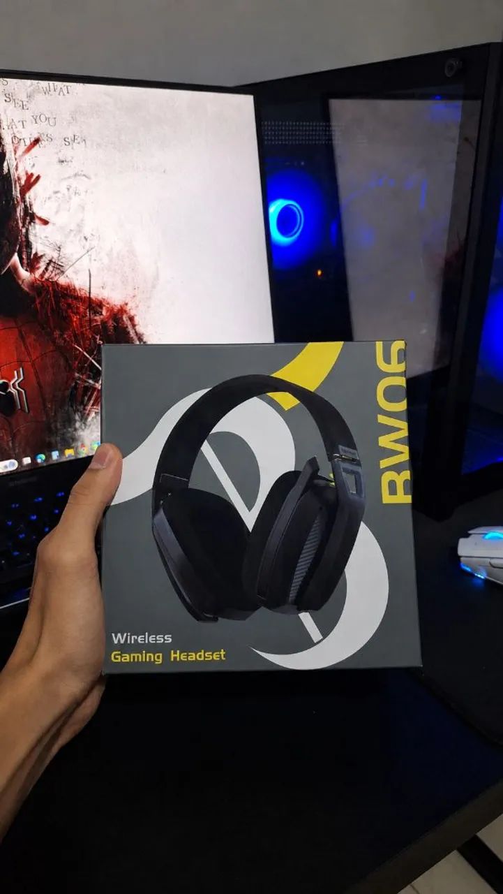 Headset Gamer BINNUNE BW06 - Sem Fio 2.4G/Bluetooth com Microfone - Foto 3