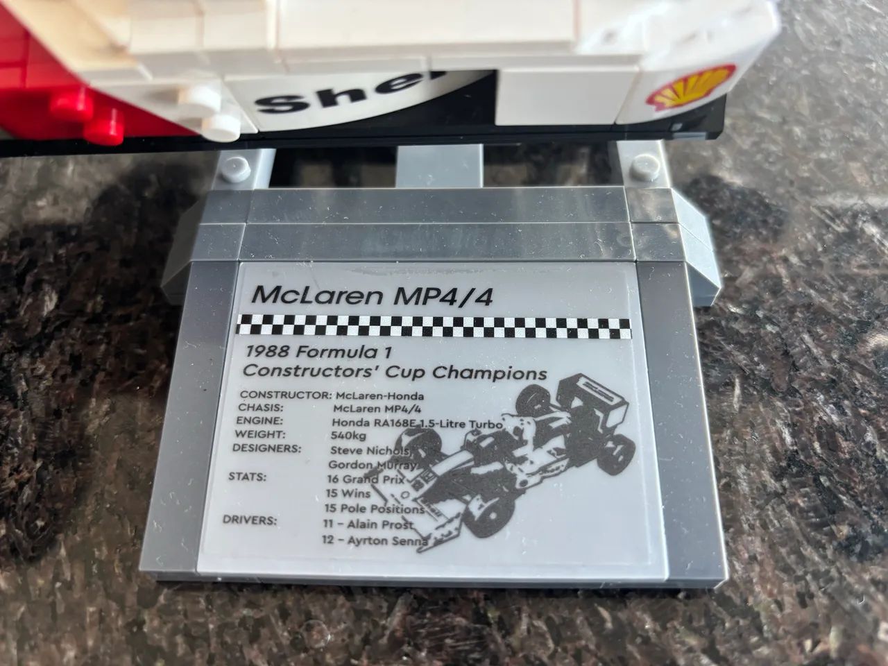 Kit montagem Mclaren MP4/4 com Ayrton Senna - Foto 5