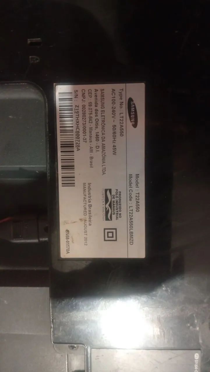 Monitor que vira TV queimado para tirar peças  - Foto 2