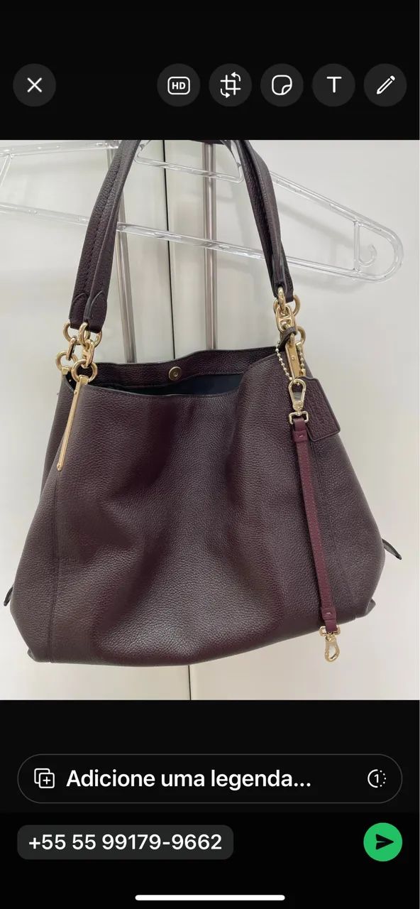 Bolsa Coach couro molinho! - Foto 2