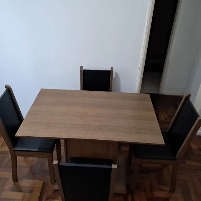 Conjunto Mesa de Jantar MDF com 4 Cadeiras - Foto 2