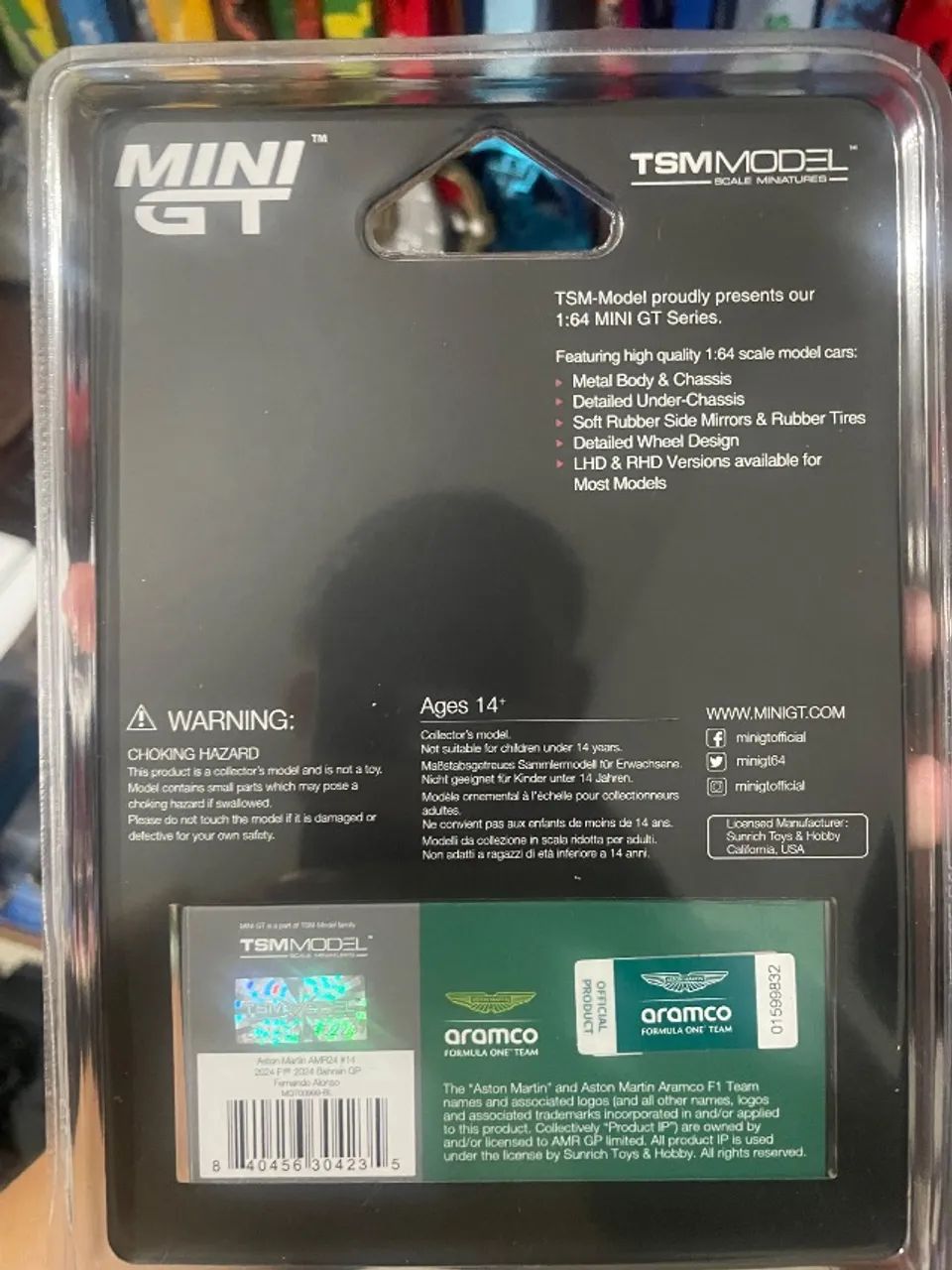 Mini GT Fórmula 1 Aston Martin - Fernando Alonso - Foto 3