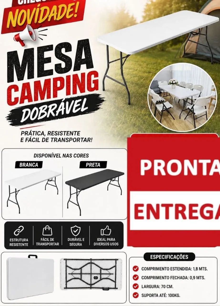 Mesa dobrável 