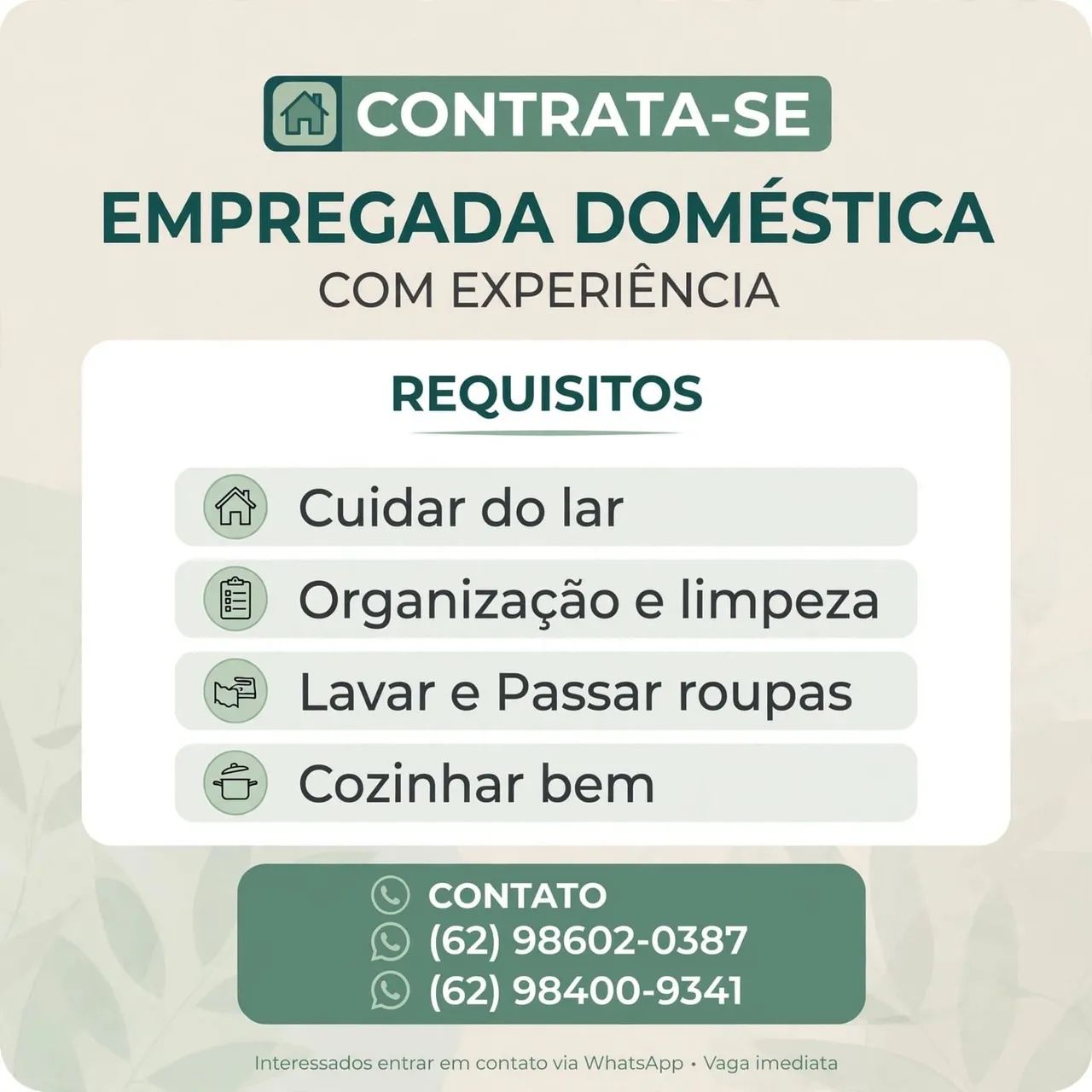 Contrata-se!