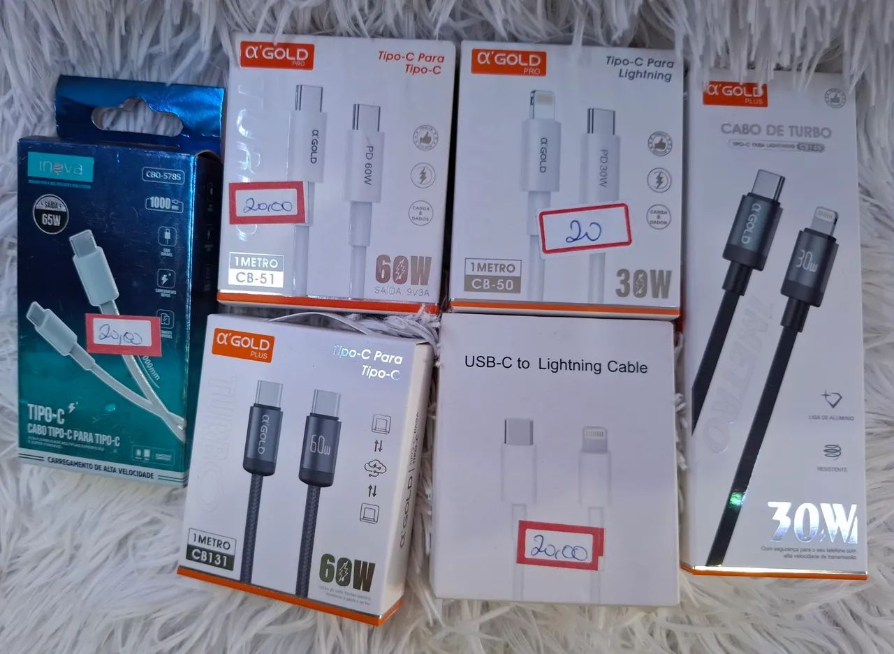 Cabos tipo c , v8, v3, lightning a partir de R$9,99 leiam a descrição  - Foto 6