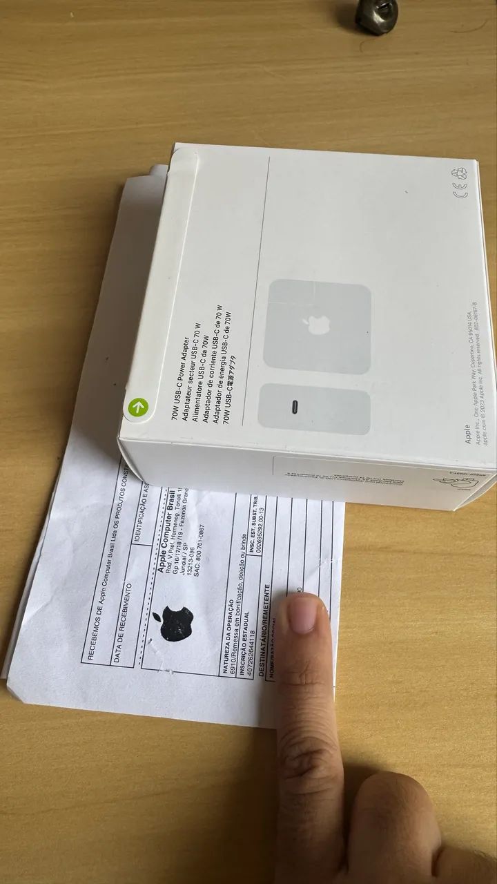 Fonte carregador MacBook 70w USB-c Nova / Garantia Apple 1 ano - Foto 4