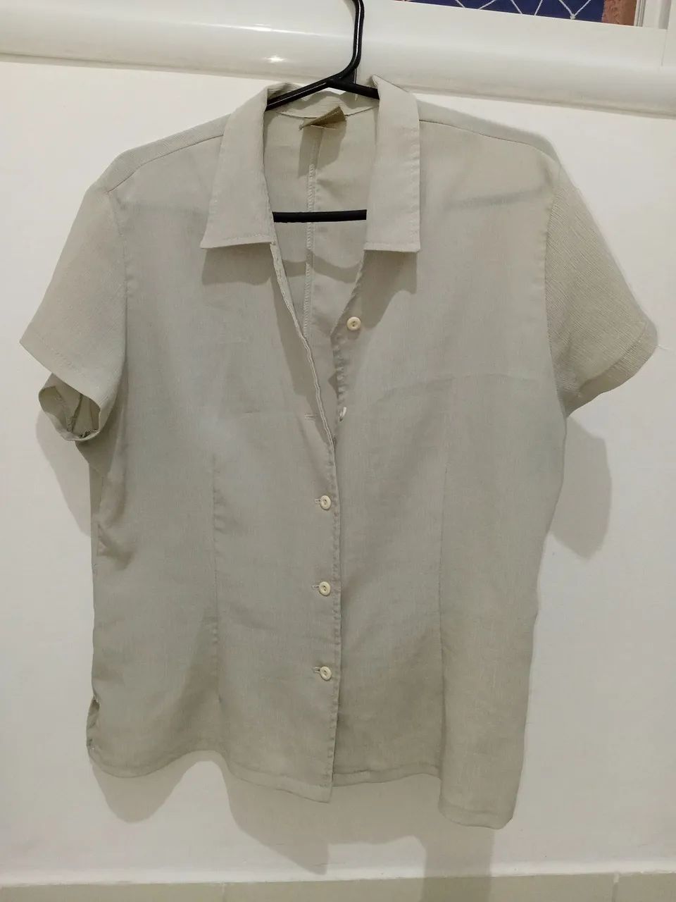 Camisa social curta feminina G