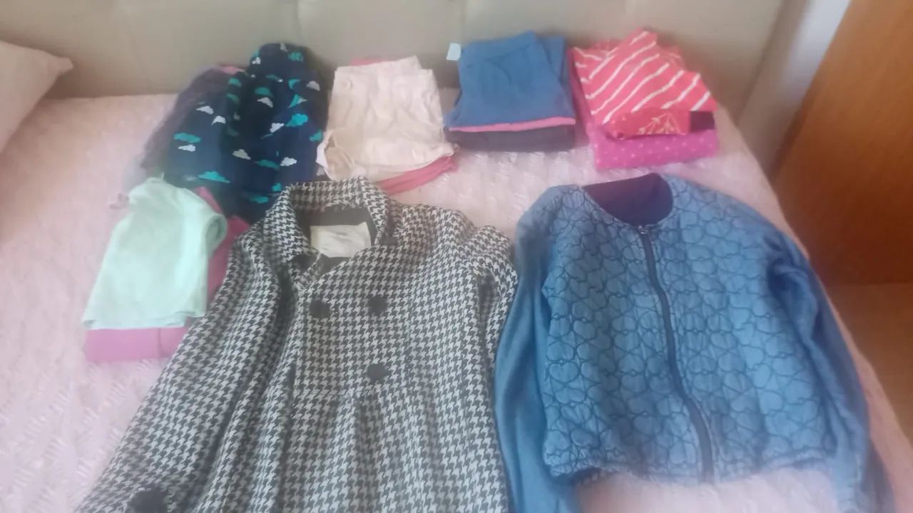Lote roupa menina tamanho 8