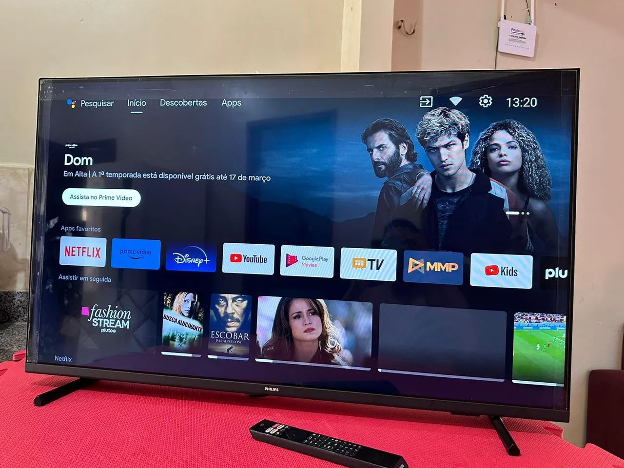 SMART TV 5O POLEGADAS ANDROID 4K COMPLETA CONTROLE REMOTO PEZINHO WI-FI E BLUETOOTH 