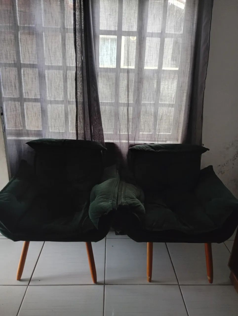 Jogo de poltronas verde musgo  - Foto 2