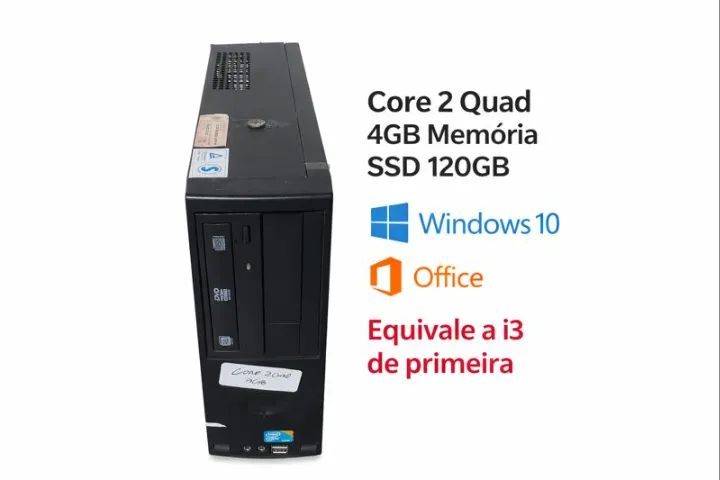 COMPUTADOR CORE2QUAD SUPER RÁPIDO - PRONTO PRA USAR!